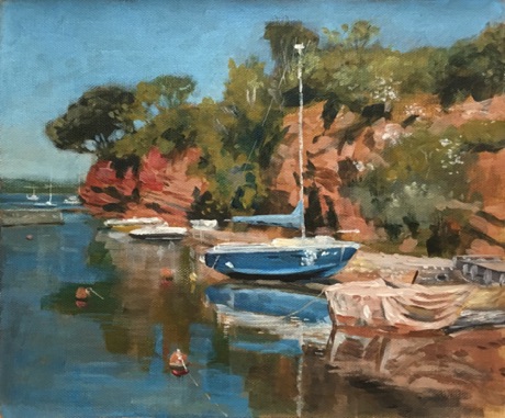 "Headland at Lympstone" 30 x 25cm
£350 framed SOLD